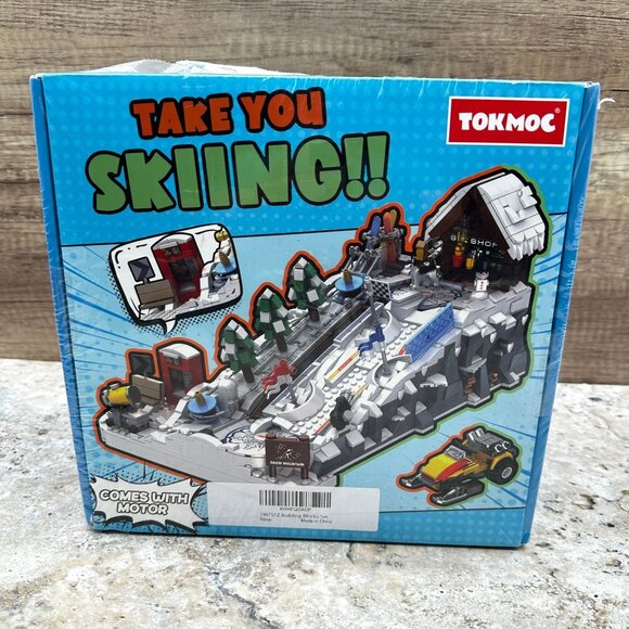 TOKMOC Snow Mountain Skiing Building Blocks Set 2200 PCS Motorized 12+ Compatibl - Picture 2 of 12